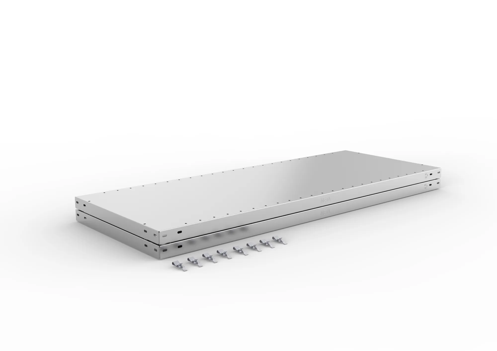 META CLIP SPLIT | Zusatz-Fachboden | 1300 x 500 mm | 230 kg | verzinkt | 2 Stück