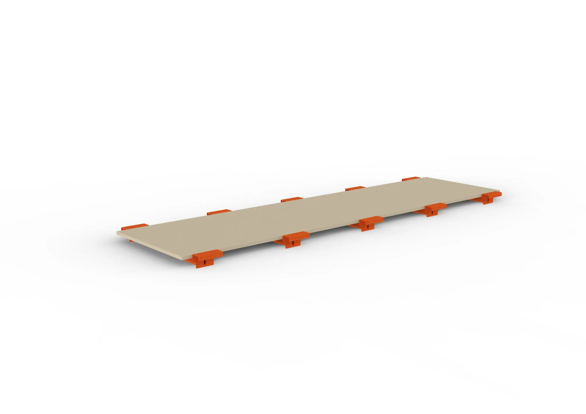 META MULTIPAL | Zusatzboden Spanplatte 19 mm | 2700 x 800 mm | mit Tiefenauflage
