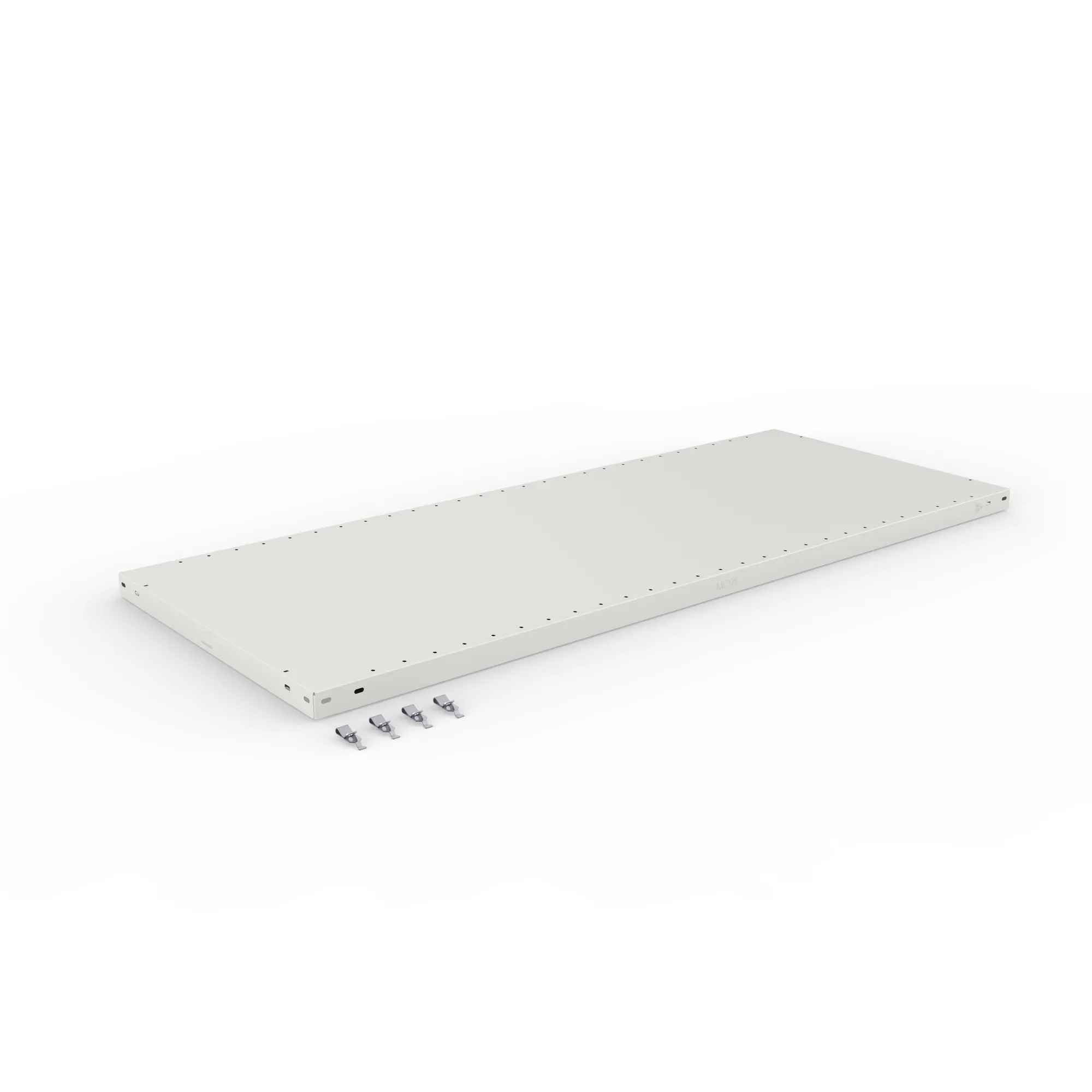META CLIP | Zusatz-Fachboden | 1500 x 600 mm | 200 kg | RAL 7035