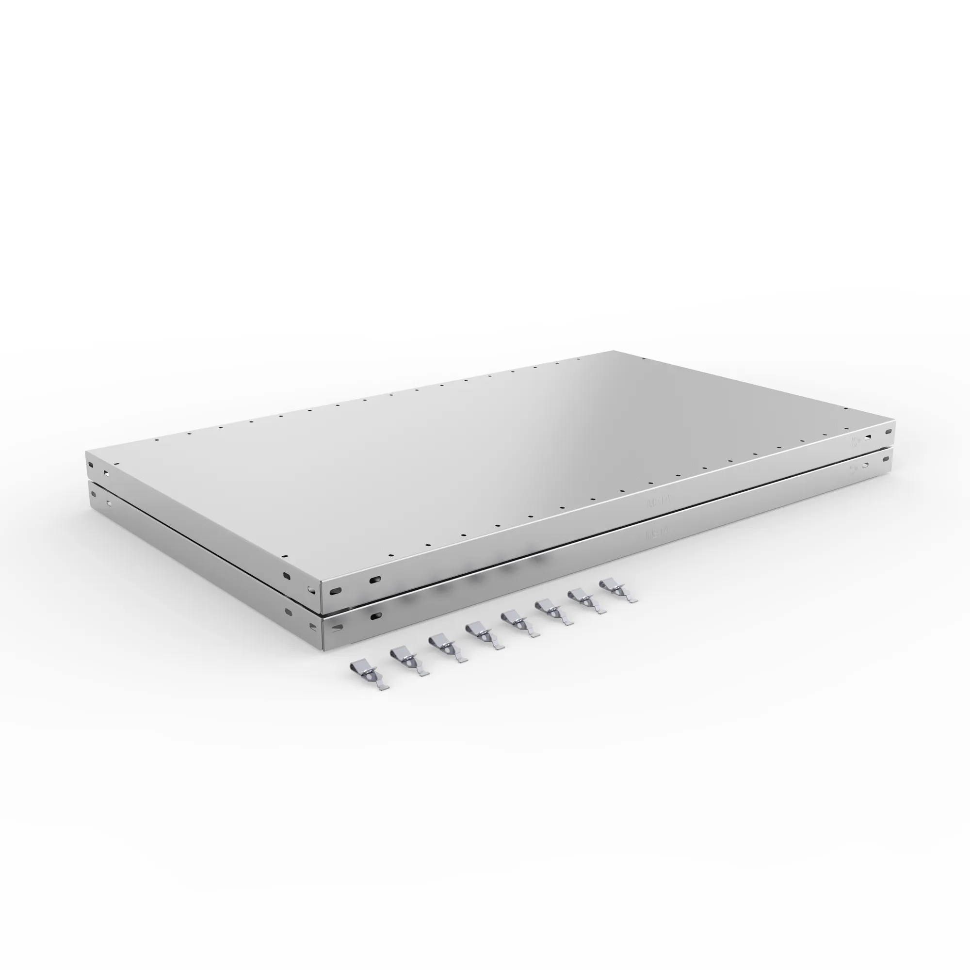 META CLIP SPLIT | Zusatz-Fachboden | 1000 x 600 mm | 230 kg | verzinkt | 2 Stück