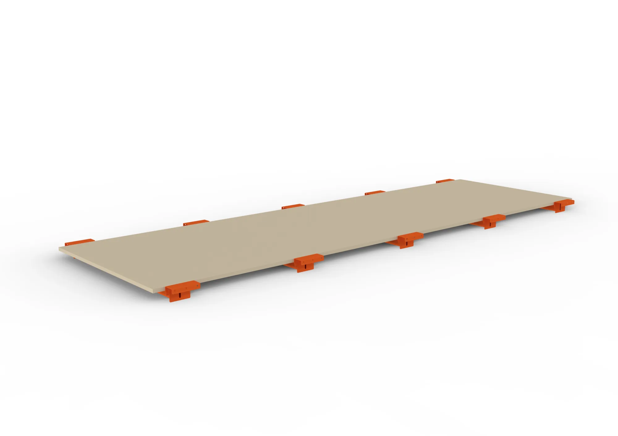 META MULTIPAL | Zusatzboden Spanplatte 19 mm | 3300 x 1100 mm | mit Tiefenauflage