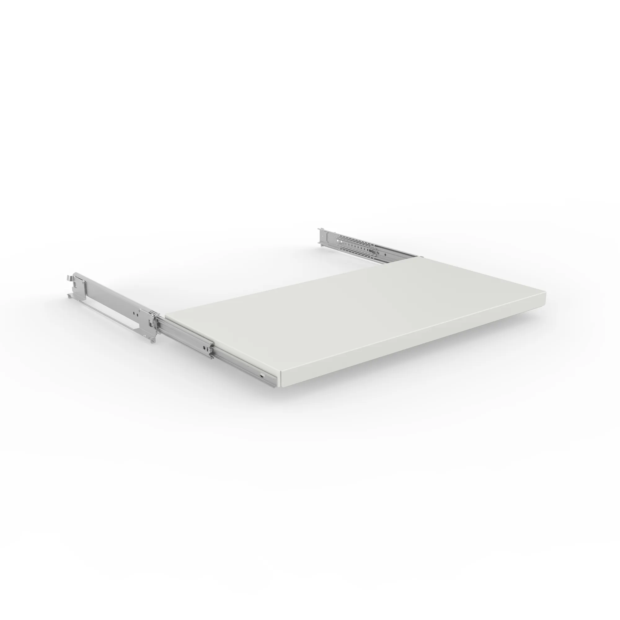 META CLIP | Fachboden ausziehbar | 1000 x 500 mm | RAL 7035 | inkl. Auszug