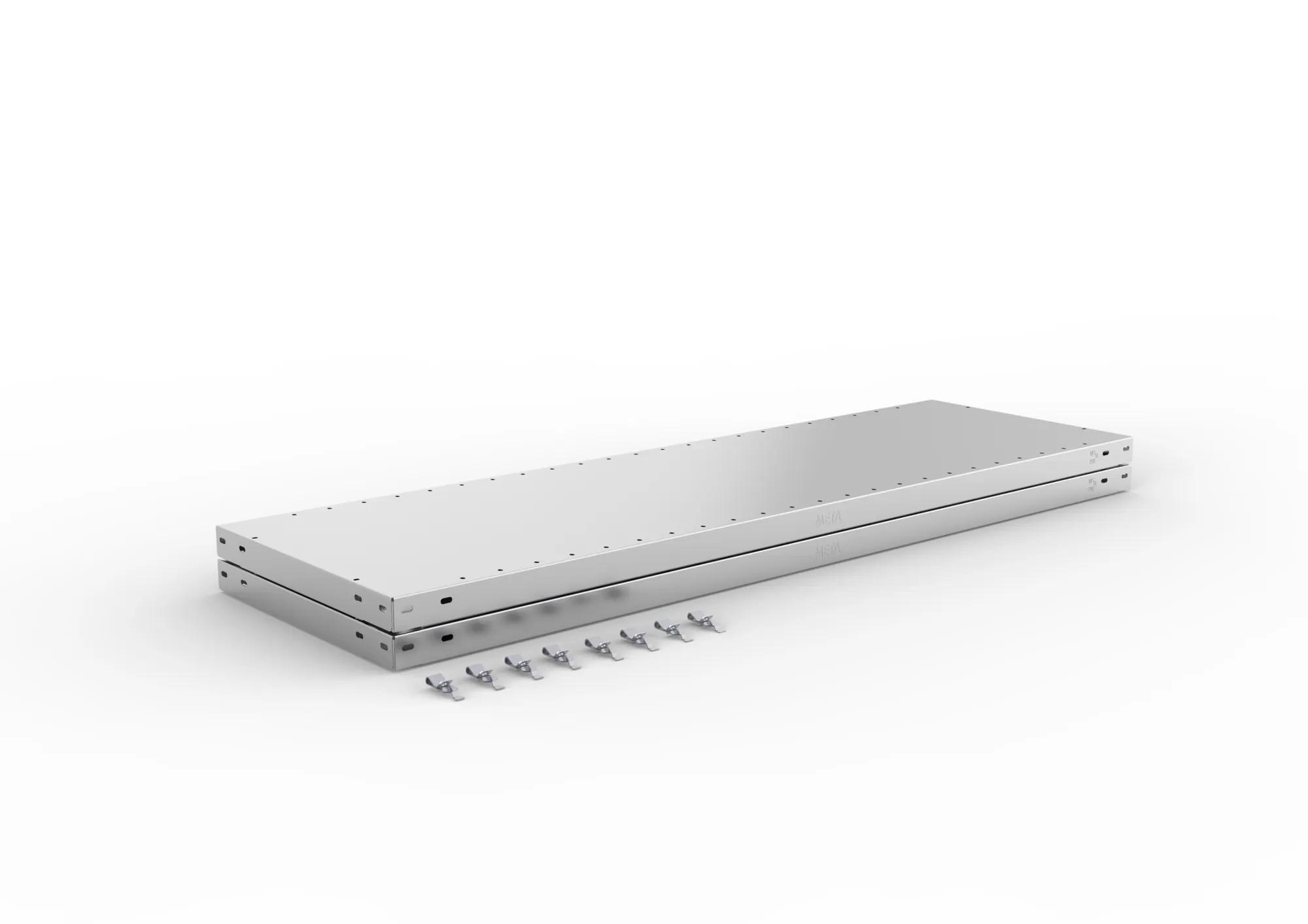 META CLIP SPLIT | Zusatz-Fachboden | 1300 x 400 mm | 230 kg | verzinkt | 2 Stück