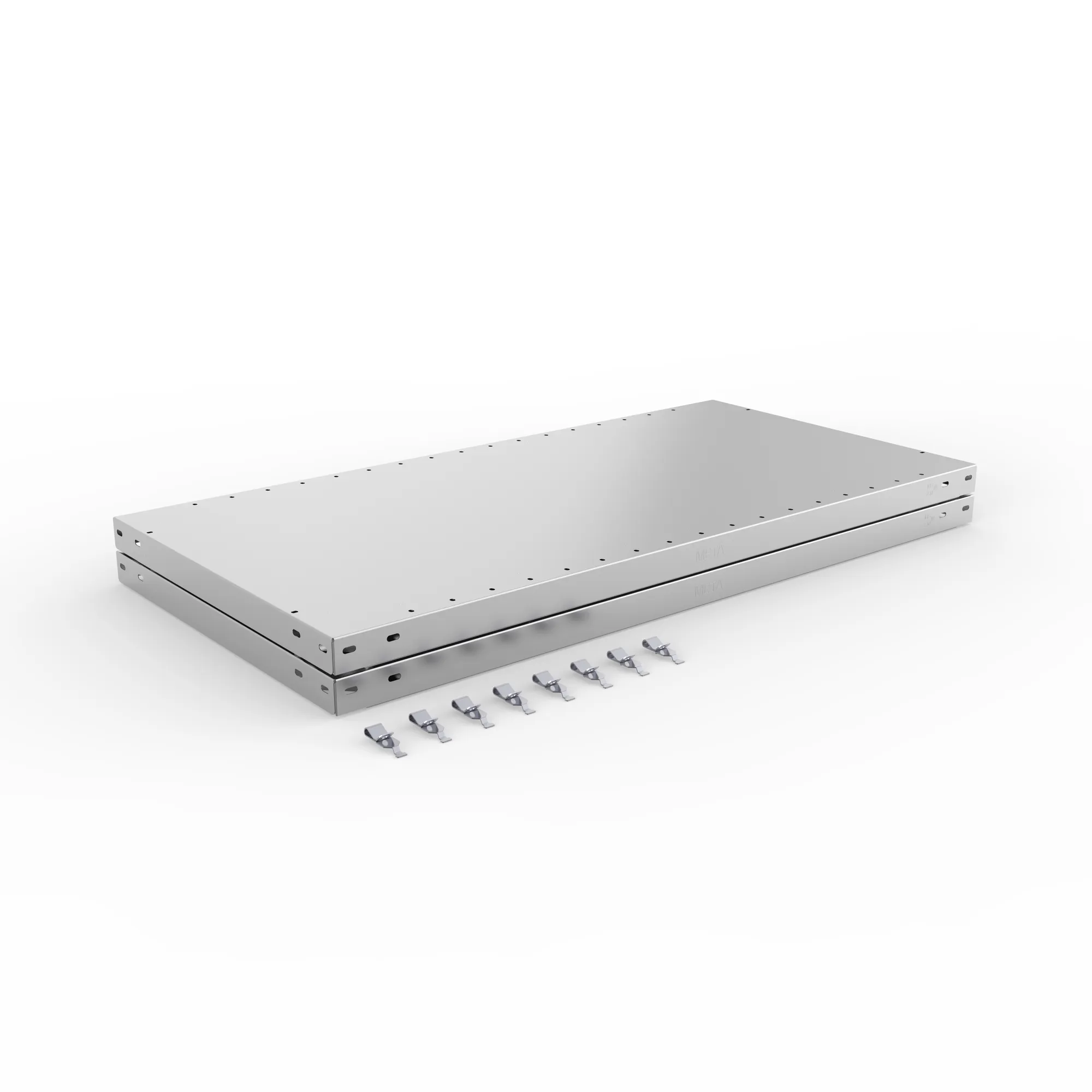 META CLIP | Zusatz-Fachboden | 1000 x 500 mm | 230 kg | verzinkt | 2 Stück