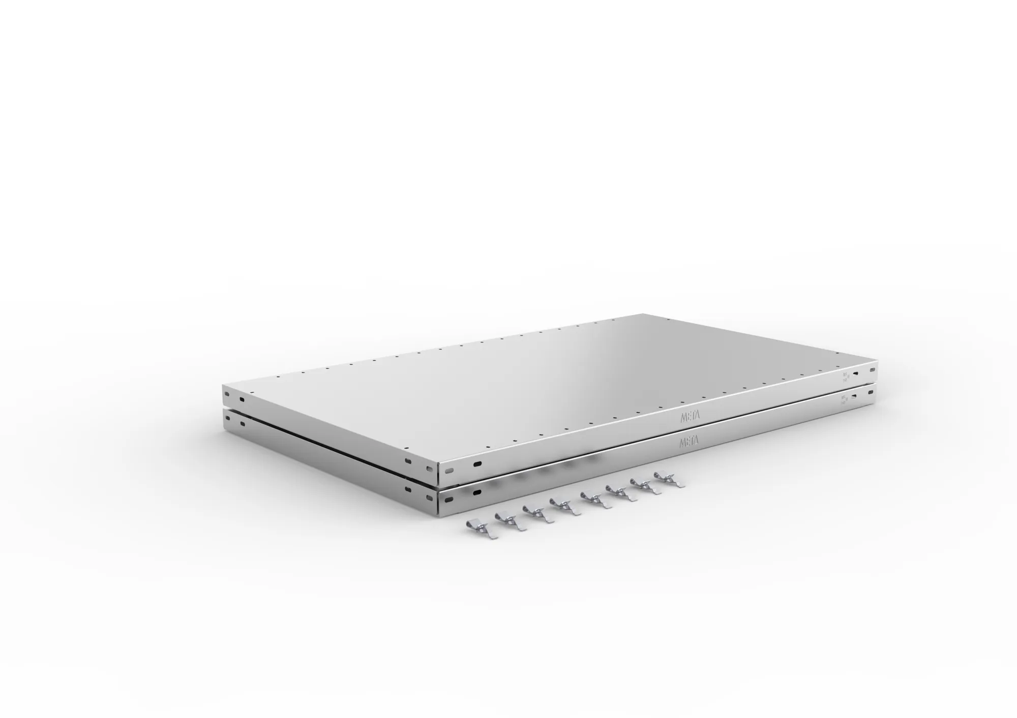 META CLIP SPLIT | Zusatz-Fachboden | 1000 x 600 mm | 150 kg | verzinkt | 2 Stück