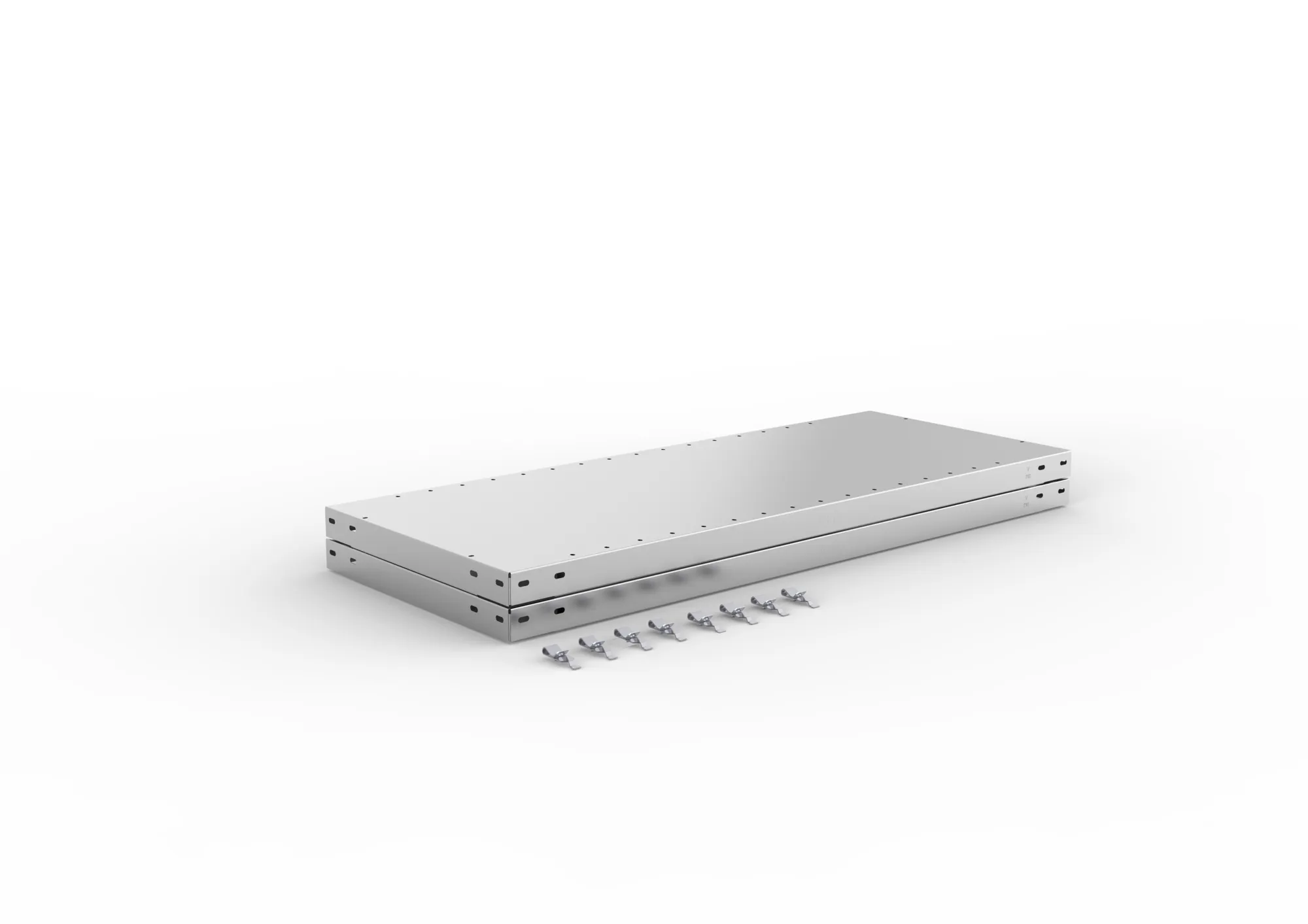 META CLIP SPLIT | Zusatz-Fachboden | 1000 x 400 mm | 230 kg | verzinkt | 2 Stück