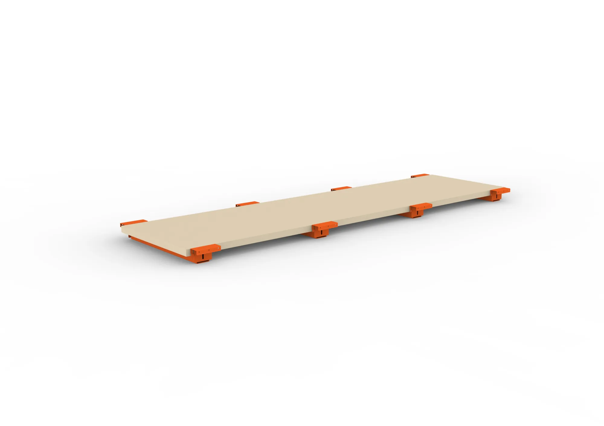 META MULTIPAL | Zusatzboden Spanplatte 38 mm | 2700 x 800 mm | mit Tiefenauflage