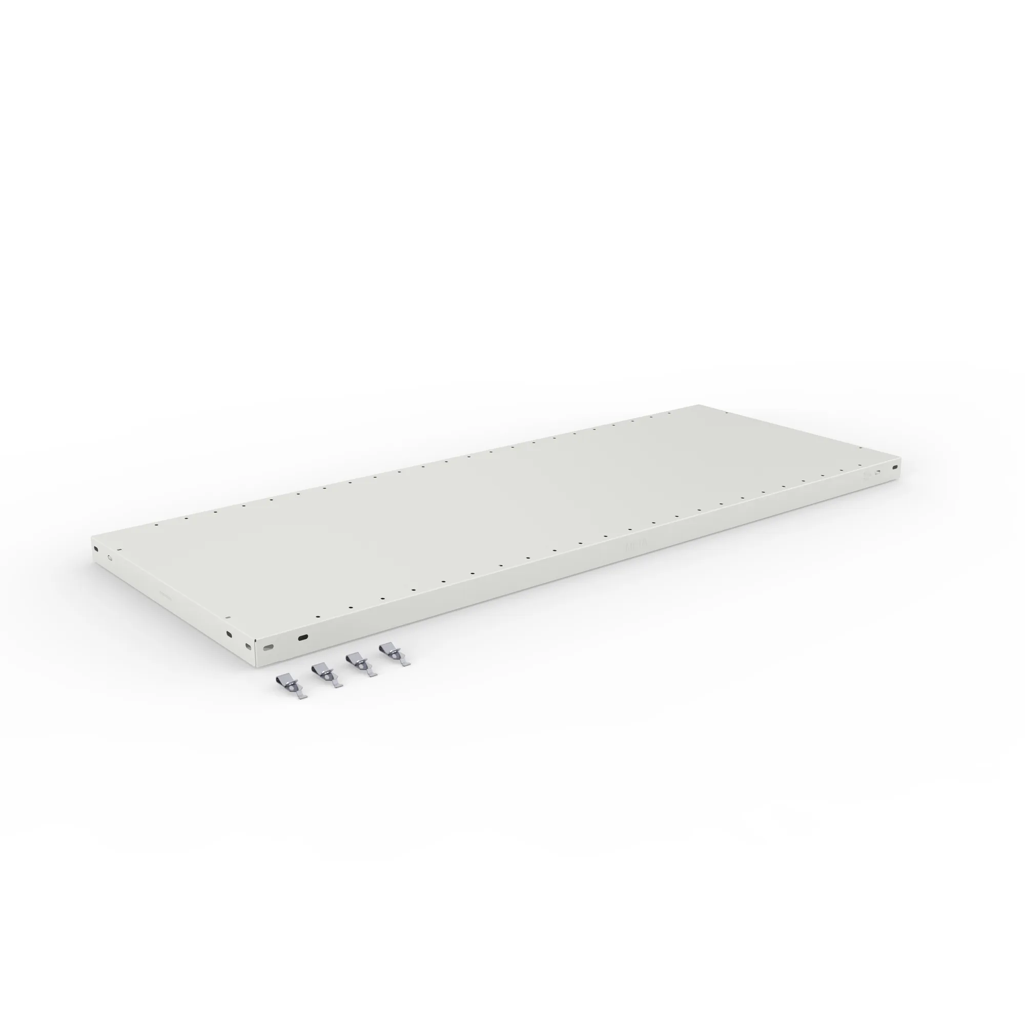 META CLIP | Zusatz-Fachboden | 1300 x 500 mm | 230 kg | RAL 7035