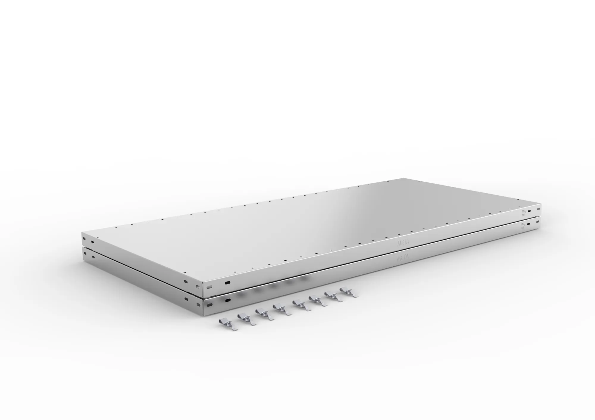 META CLIP SPLIT | Zusatz-Fachboden | 1300 x 600 mm | 230 kg | verzinkt | 2 Stück