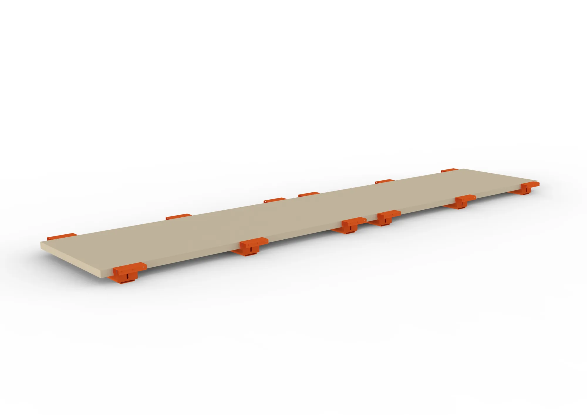 META MULTIPAL | Zusatzboden Spanplatte 38 mm | 3600 x 800 mm | mit Tiefenauflage